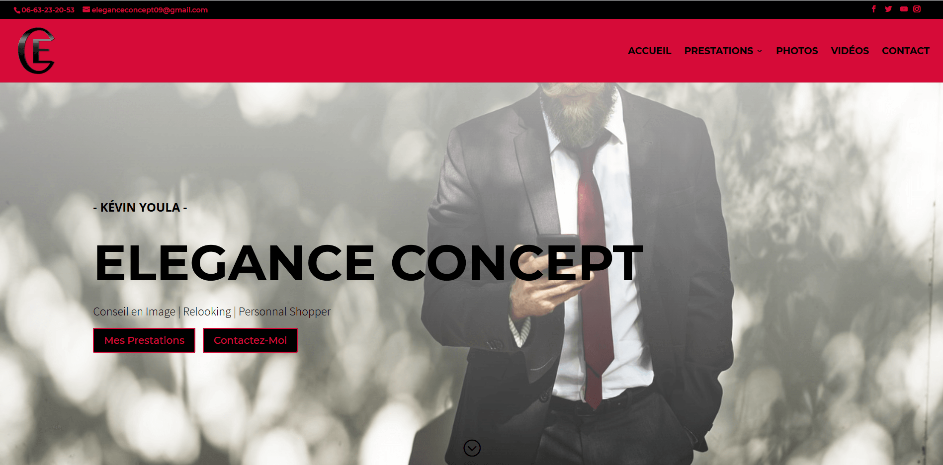 Elegance Concept By Kévin Youla : Création de site web