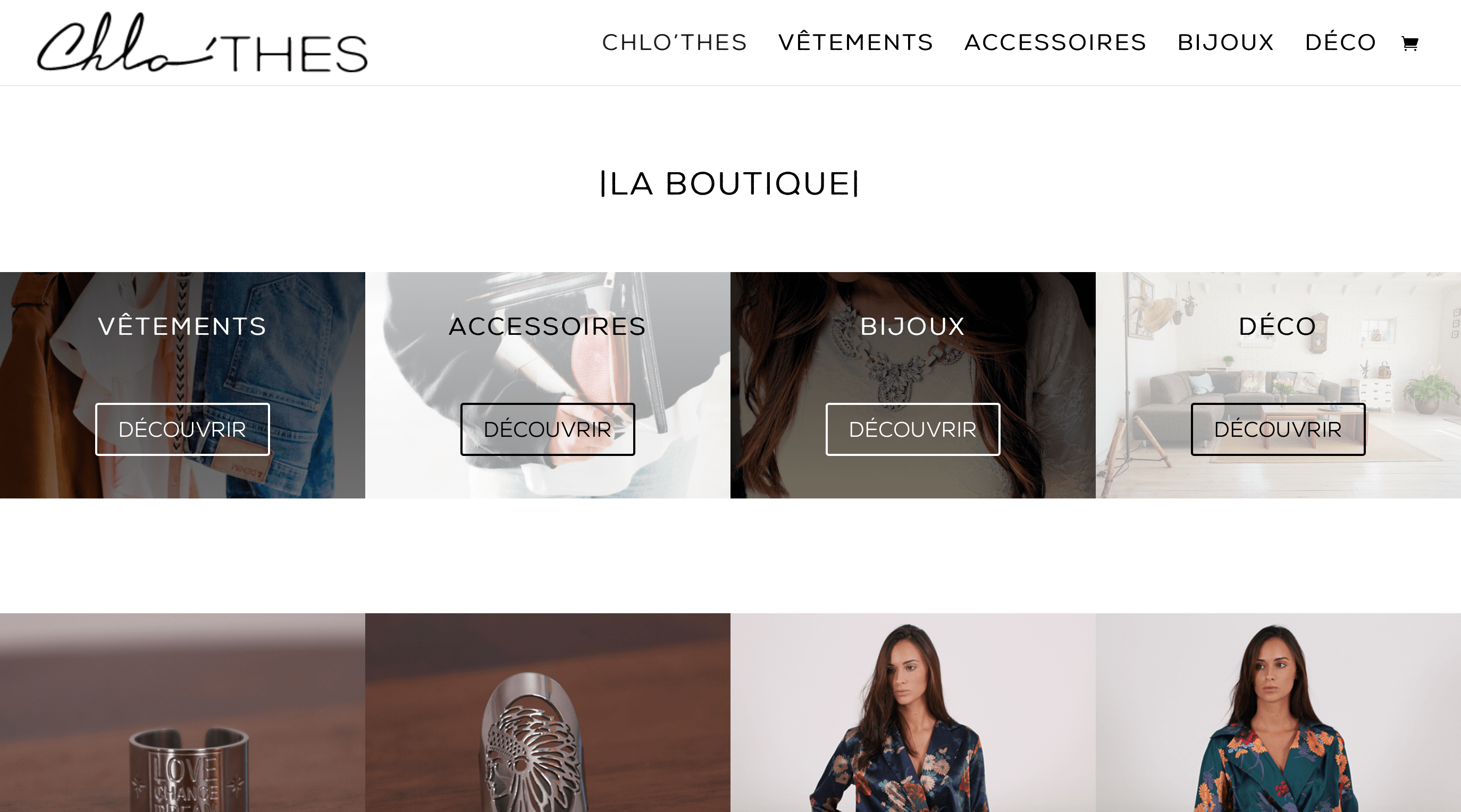 Chlo’thes : Création de site web