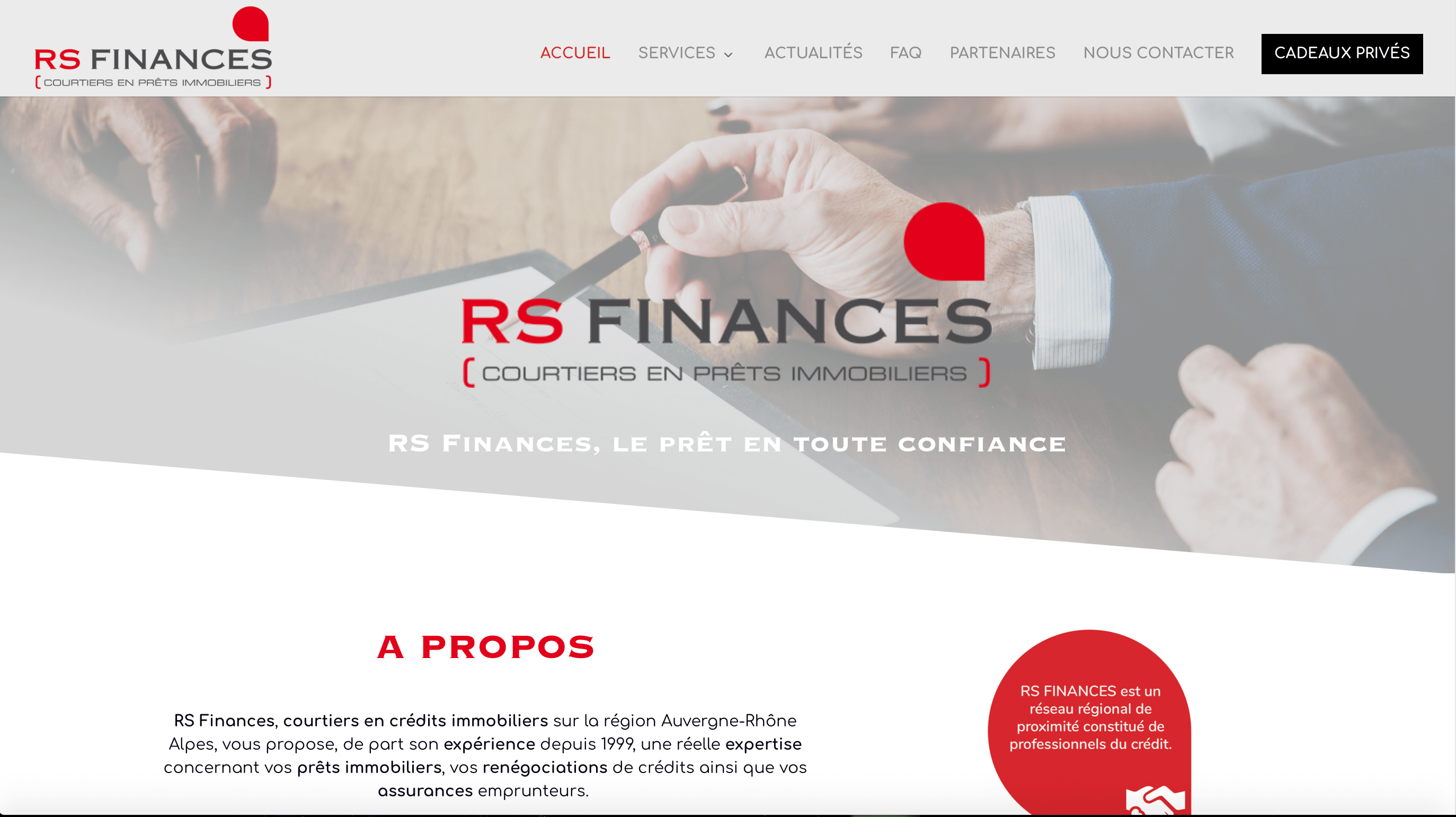 RS Finances : Création de site web